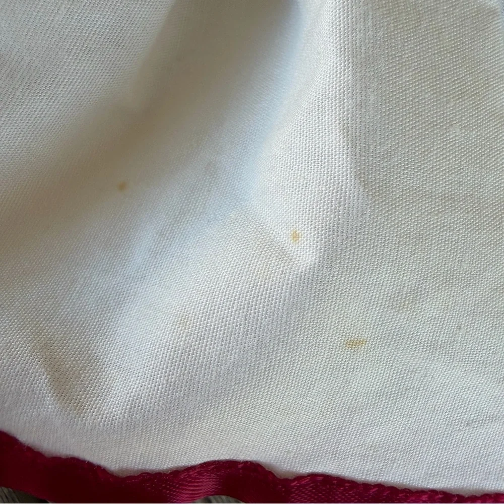 Vintage Daisy Kingdom Teddy Bear Country Geese Ruffled Crib Quilt 36x47 GUC